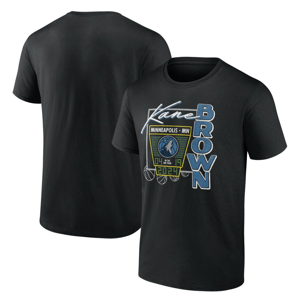 Kane Brown x Minnesota Timberwolves T-Shirt - Black | Fanatics on sale