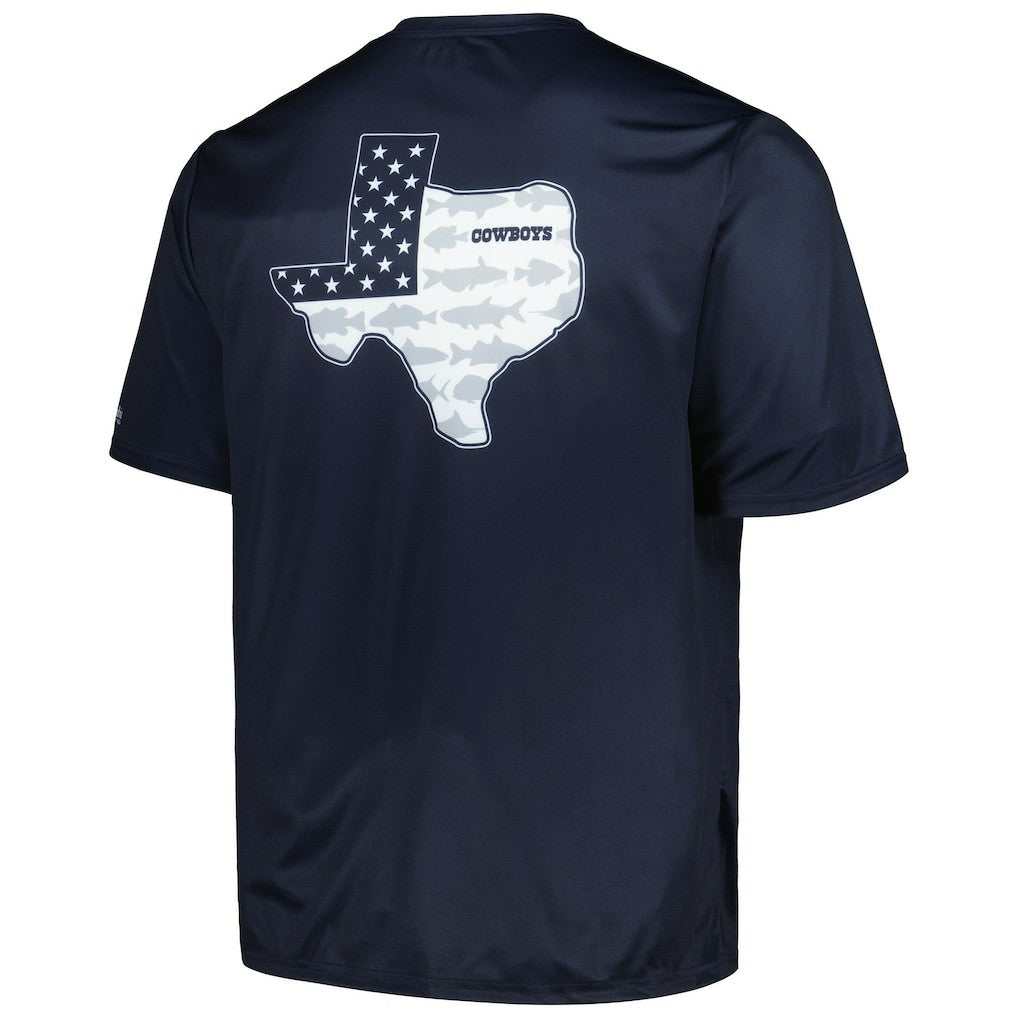 Dallas Cowboys Terminal Tackle Omni-Shade Texas T-Shirt - Navy outlet
