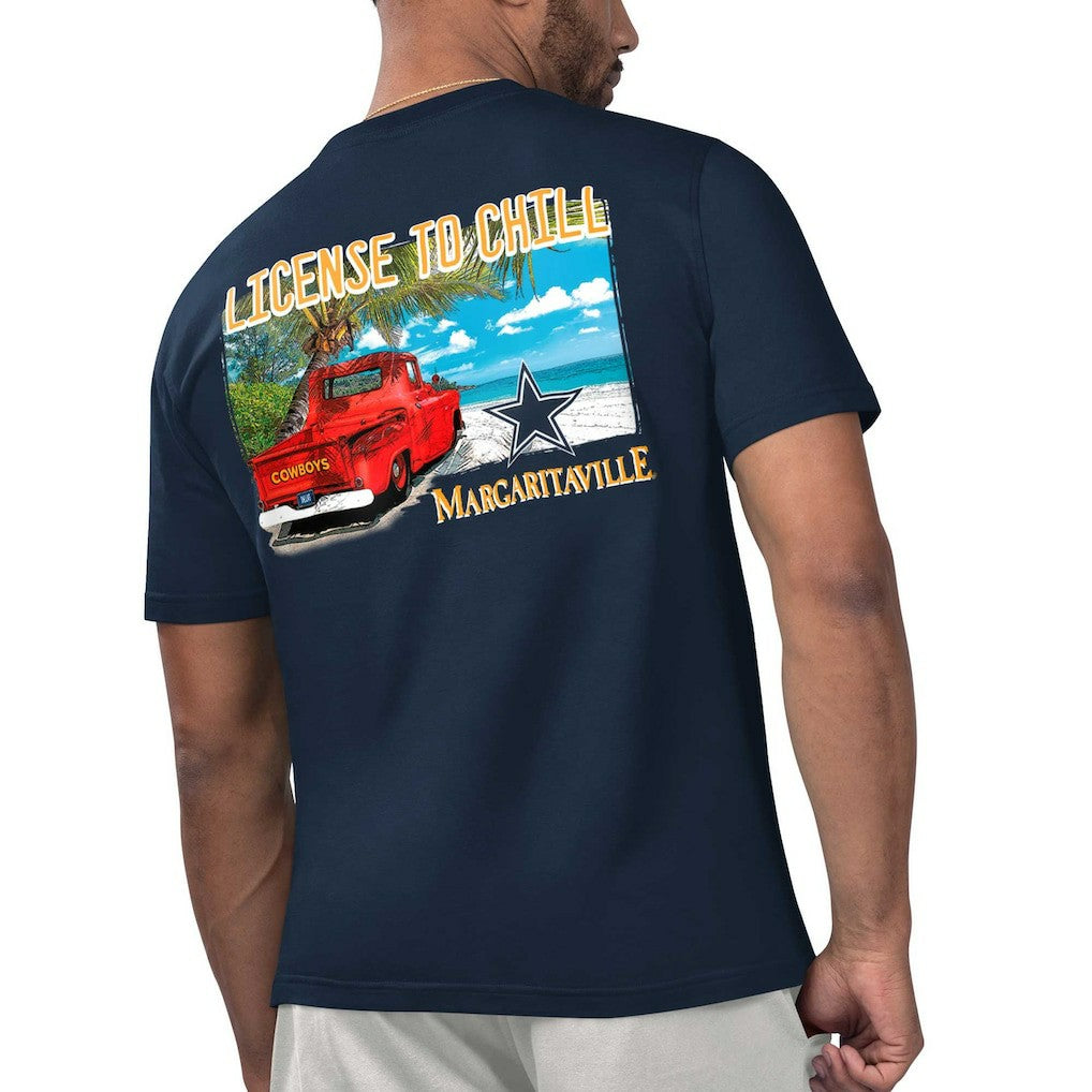 Dallas Cowboys Margaritaville Licensed to Chill T-Shirt - Navy cheap