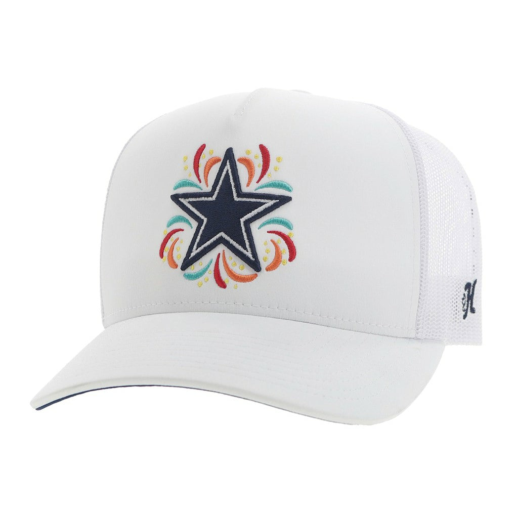 Dallas Cowboys HOOey NFL Fiesta Adjustable Trucker Hat – White on sale