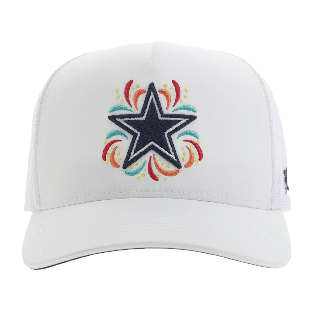 Dallas Cowboys HOOey NFL Fiesta Adjustable Trucker Hat – White on sale