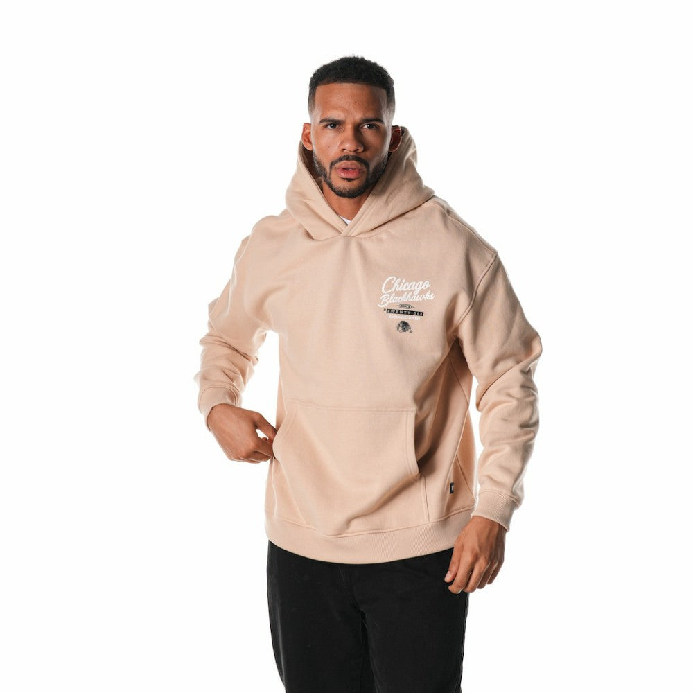 Chicago Blackhawks The Wild Collective Unisex Pullover Hoodie Cream