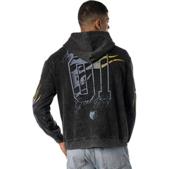 Memphis Grizzlies The Wild Collective Unisex Acid Wash Flame Pullover Hoodie - Black shop