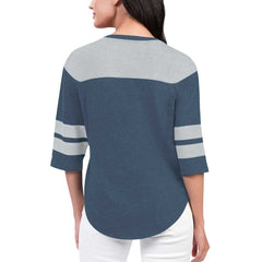 Dallas Cowboys Starter Women's Fullback Tri-Blend 3/4-Sleeve T-Shirt - Navy online