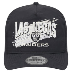 Las Vegas Raiders New Era Throwback Brush Golfer Snapback Hat - Black cheap