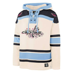 Washington Capitals '47 Cherry Blossom Lacer Pullover Hoodie Cream