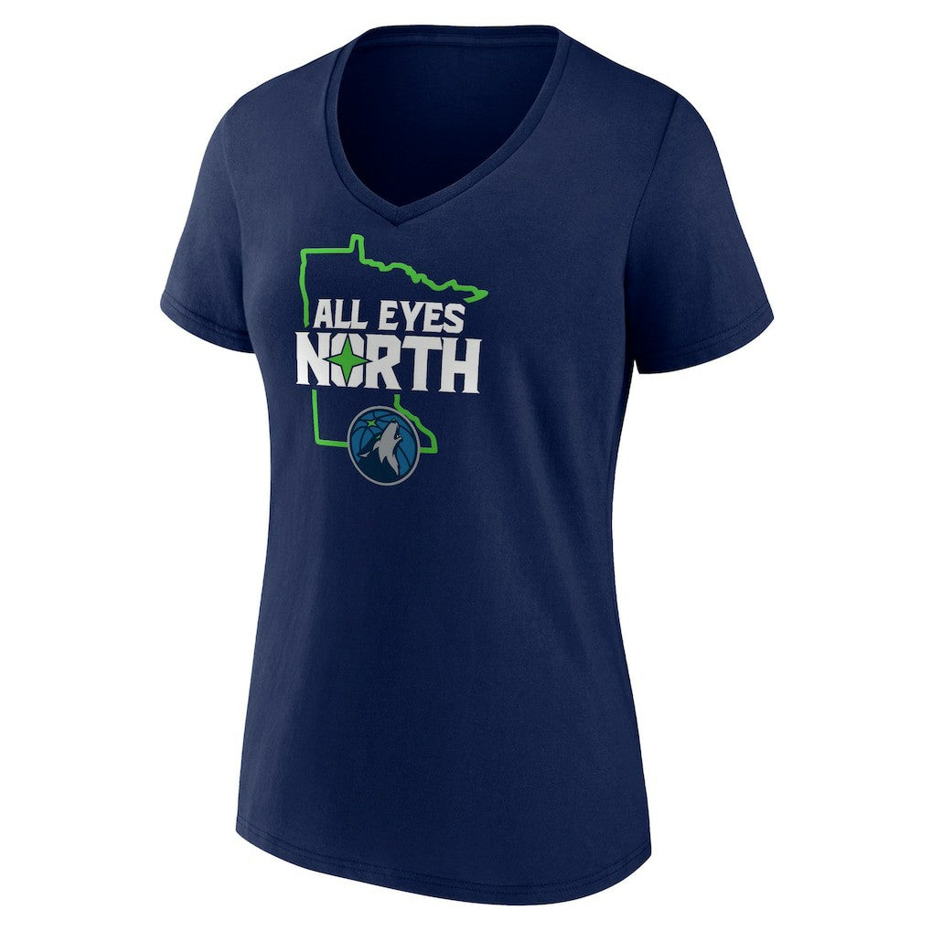 Minnesota Timberwolves Pick & Roll Coverage V-Neck T-Shirt - Navy sale