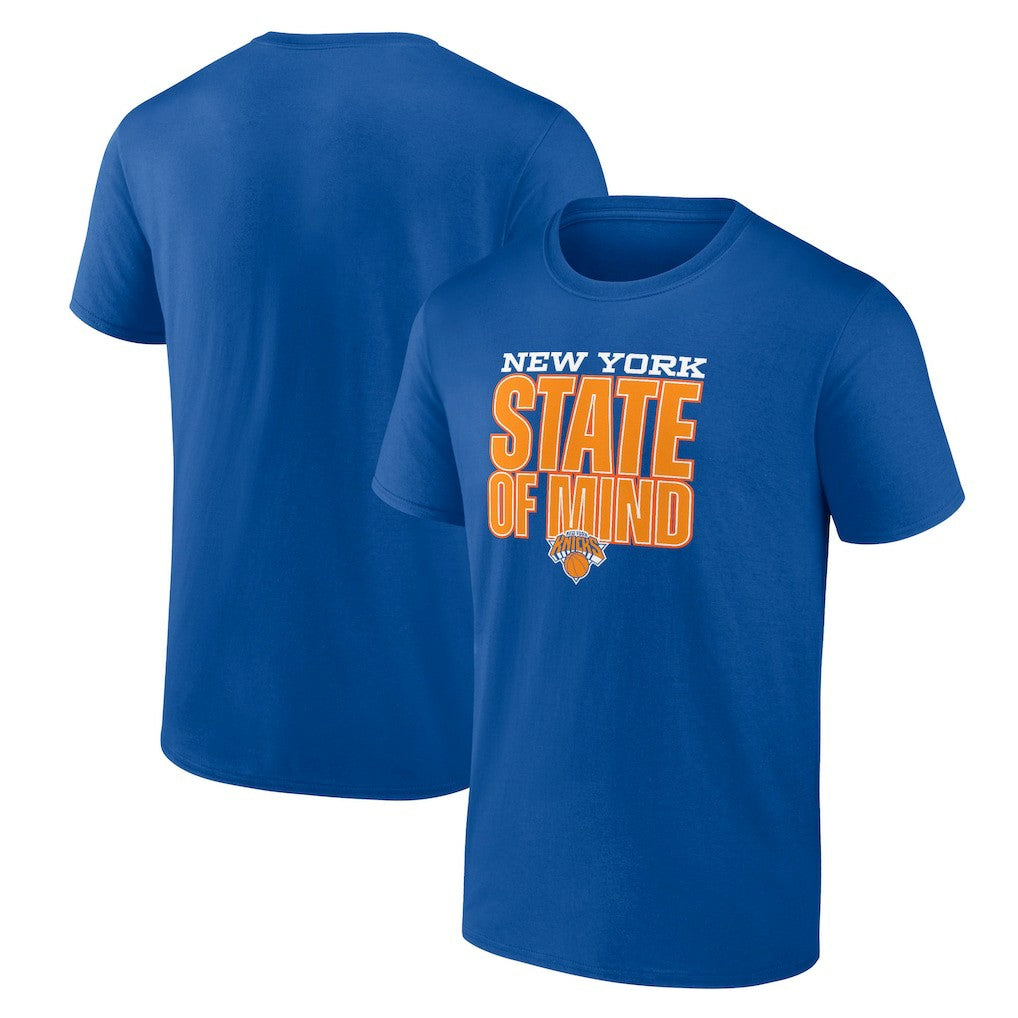 New York Knicks Pick & Roll Coverage T-Shirt - Blue | New Era online