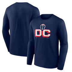 Washington Wizards Pick & Roll Coverage Long Sleeve T-Shirt - Navy sale