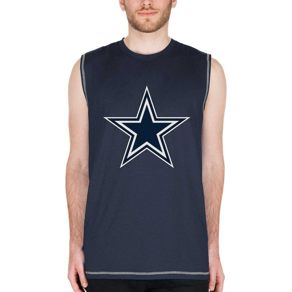 Dallas Cowboys New Era Muscle Tank Top - Navy on sale