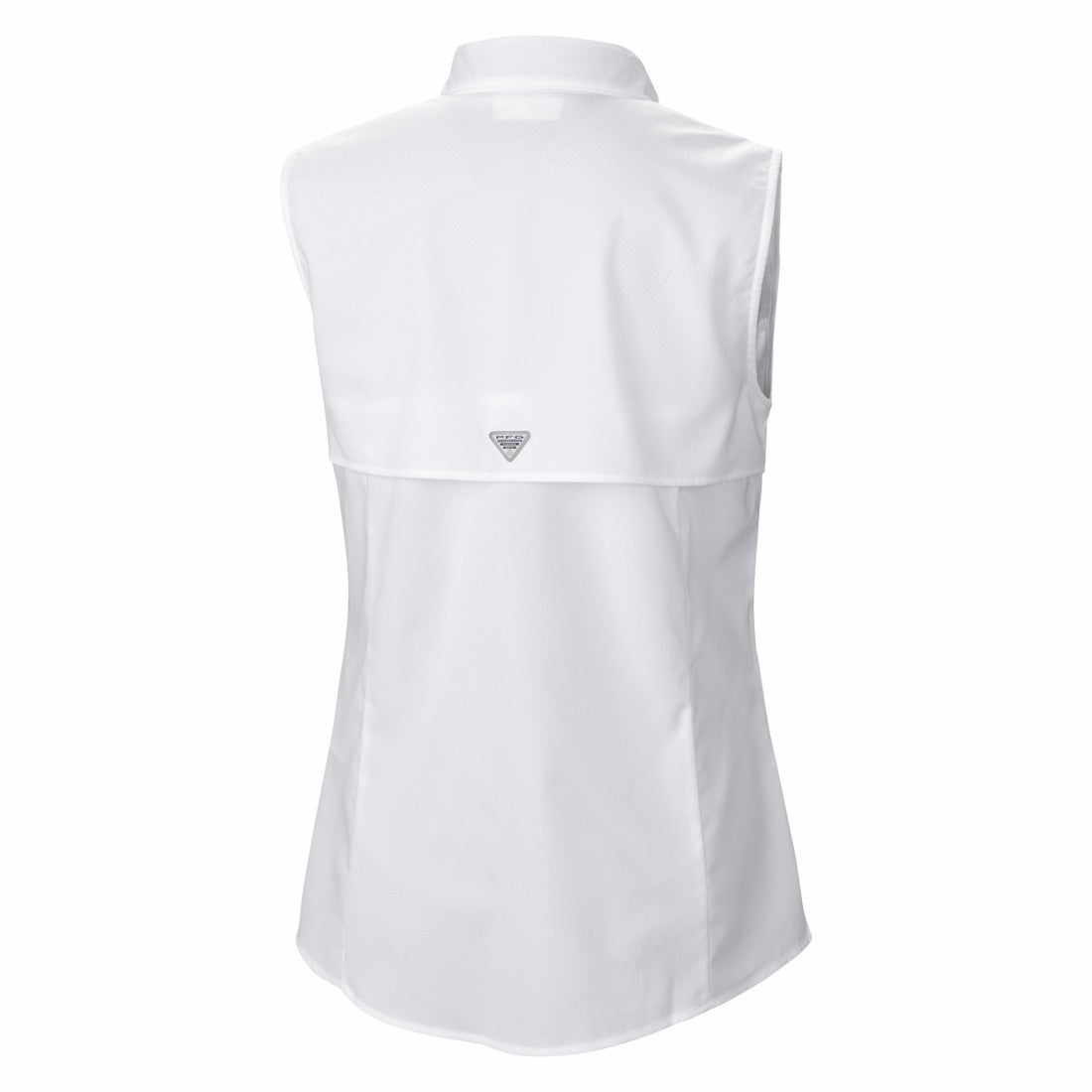 Houston Texans Women's PFG Tamiami Omni-Shade Sleeveless Button-Up Shirt - White on sale