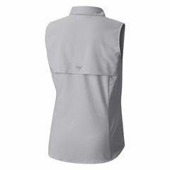 Houston Texans Women's PFG Tamiami Omni-Shade Sleeveless Button-Up Shirt - Gray discount