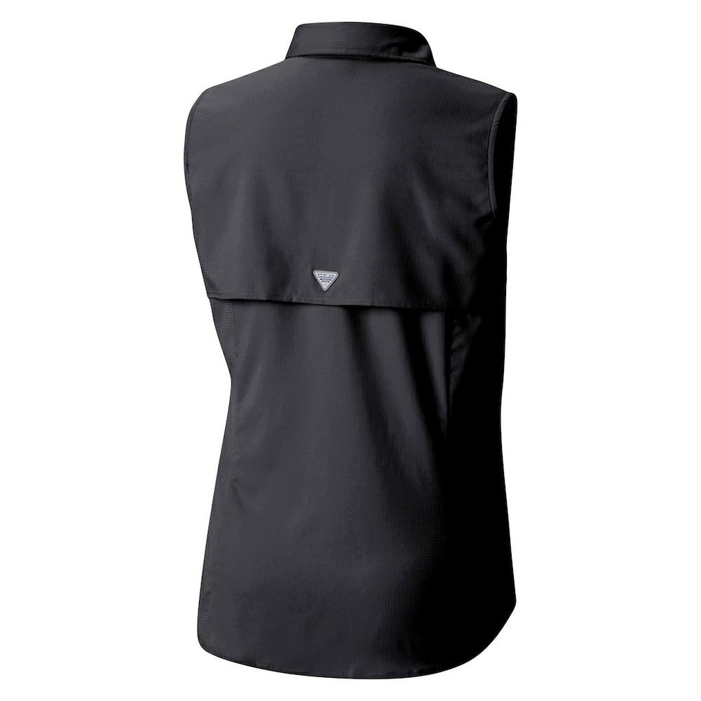 Minnesota Vikings Women's PFG Tamiami Omni-Shade Sleeveless Button-Up Shirt - Black outlet