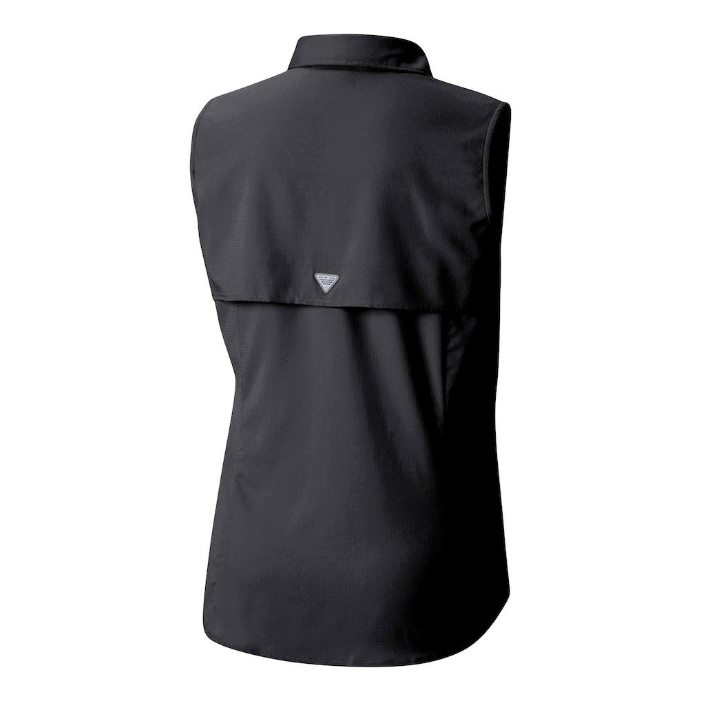 Pittsburgh Steelers Women's PFG Tamiami Omni-Shade Sleeveless Button-Up Shirt - Black online