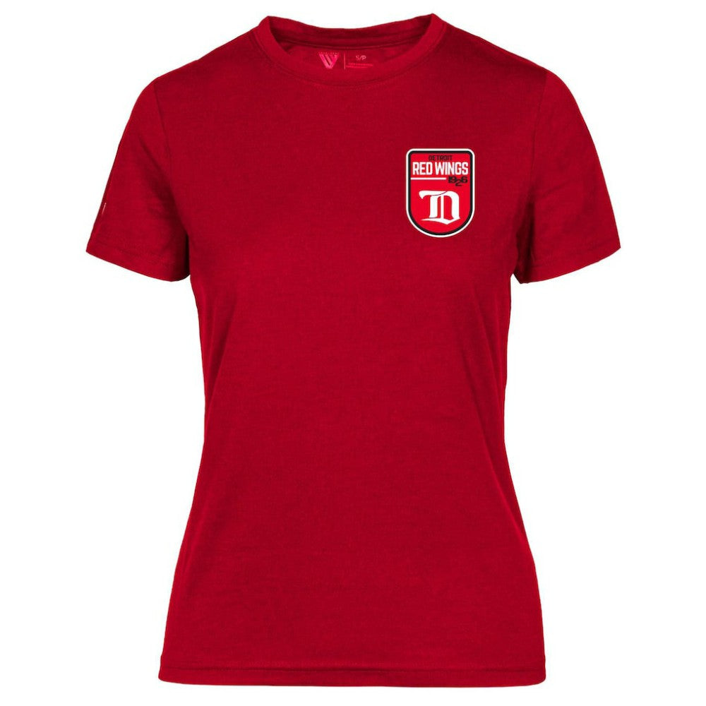 Detroit Red Wings Levelwear Women's Retro Maddox T-Shirt Red