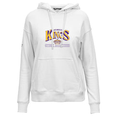Los Angeles Kings Levelwear Women's Retro Adorn Spellout Pullover Hoodie White