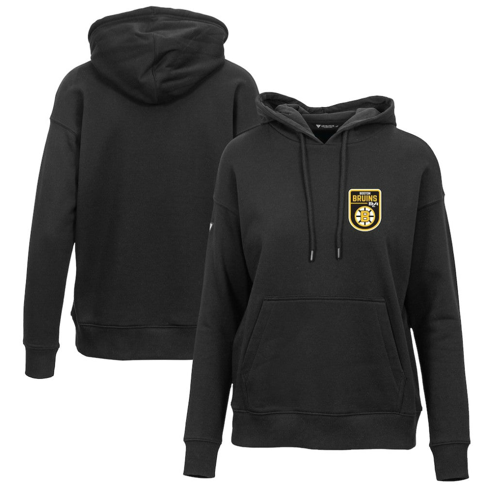 Boston Bruins Levelwear Women's Retro Adorn Pullover Hoodie Black