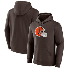 Cleveland Browns Primary Logo Pullover Hoodie - Brown online