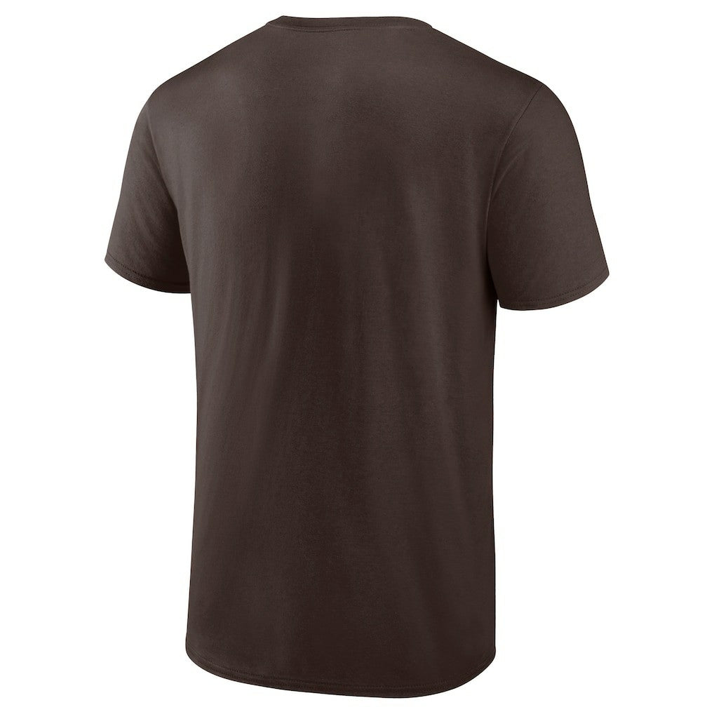 Cleveland Browns Adult Primary Logo T-Shirt - Brown discount