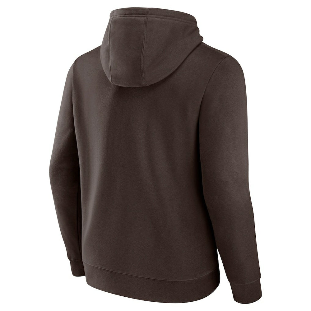 Cleveland Browns Team Lockup Pullover Hoodie - Brown discount