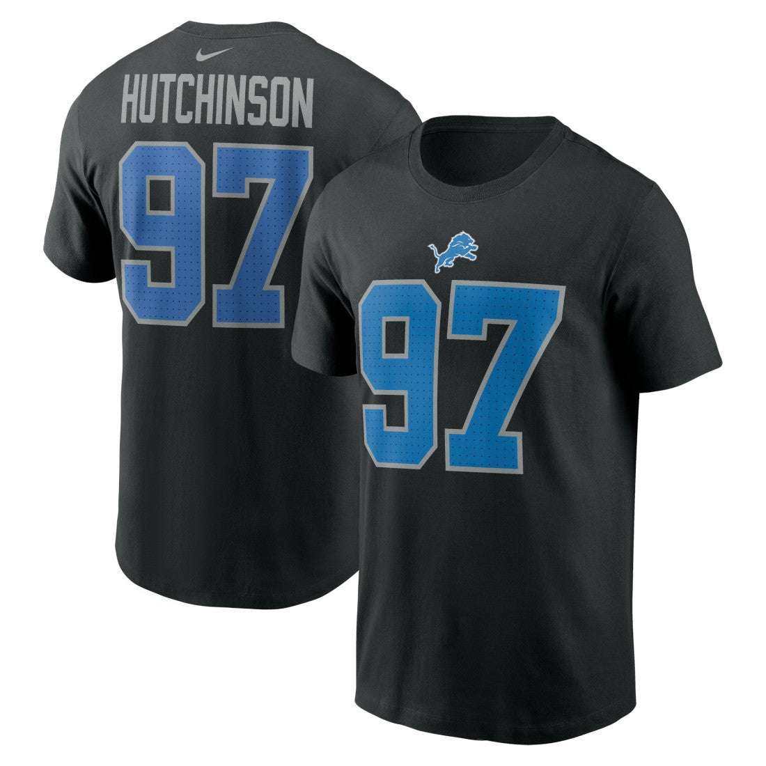 Aidan Hutchinson Detroit Lions Player Name & Number T-Shirt - Black | Nike on sale