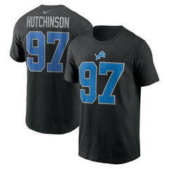 Aidan Hutchinson Detroit Lions Player Name & Number T-Shirt - Black | Nike on sale