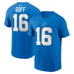 Jared Goff Detroit Lions Name & Number T-Shirt - Blue | Nike cheap