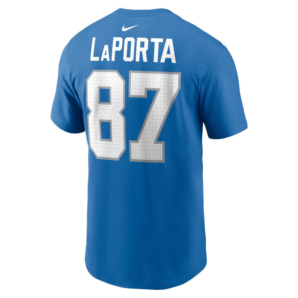 Sam LaPorta Detroit Lions Name & Number T-Shirt - Blue | Nike cheap