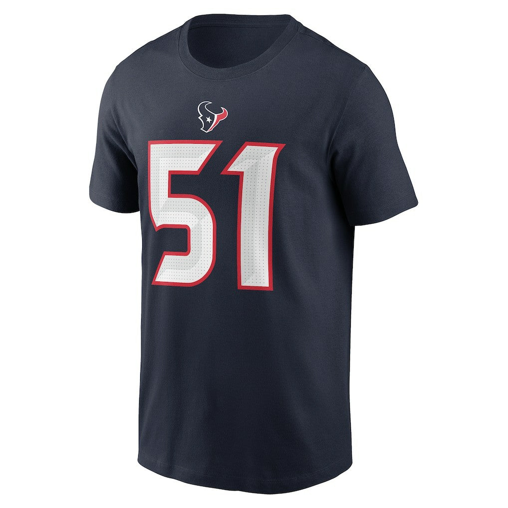 Will Anderson Jr. Houston Texans Player Name & Number T-Shirt - Navy | Nike sale
