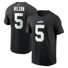 Garrett Wilson New York Jets Name & Number T-Shirt - Black | Nike outlet