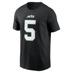 Garrett Wilson New York Jets Name & Number T-Shirt - Black | Nike outlet