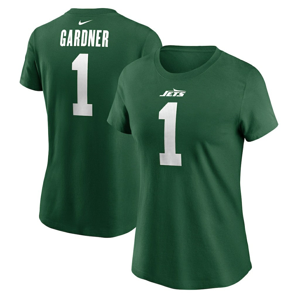 Sauce Gardner New York Jets Women's Player Name & Number T-Shirt - Green | Nike outlet