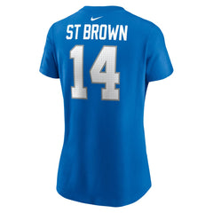 Amon-Ra St. Brown Detroit Lions Women's Player Name & Number T-Shirt - Blue | Nike discount