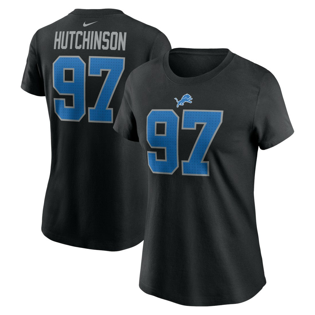 Aidan Hutchinson Detroit Lions Women's Player Name & Number T-Shirt - Black | Nike online