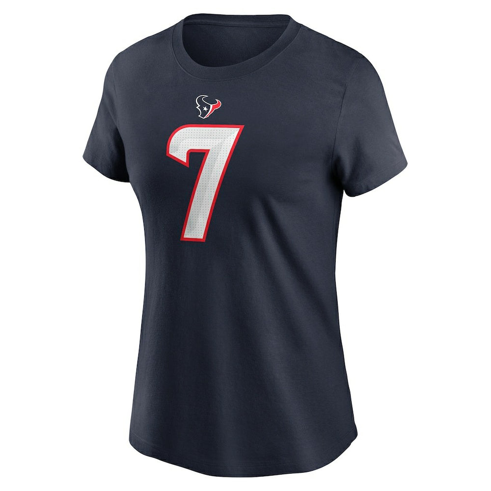 C.J. Stroud Houston Texans Women's Player Name & Number T-Shirt - Navy | Nike for sale