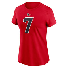 C.J. Stroud Houston Texans Women's Player Name & Number T-Shirt - Red | Nike sale