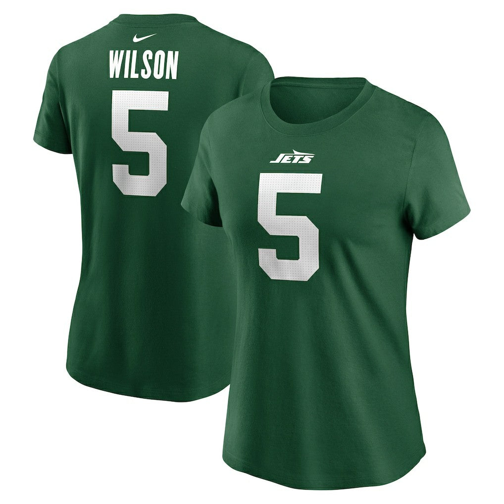 Garrett Wilson New York Jets Women's Player Name & Number T-Shirt - Green | Nike online