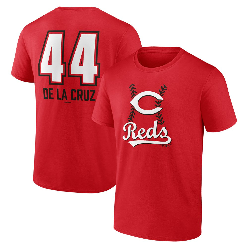 Elly De La Cruz Cincinnati Reds Name & Number Fastball T-Shirt - Red