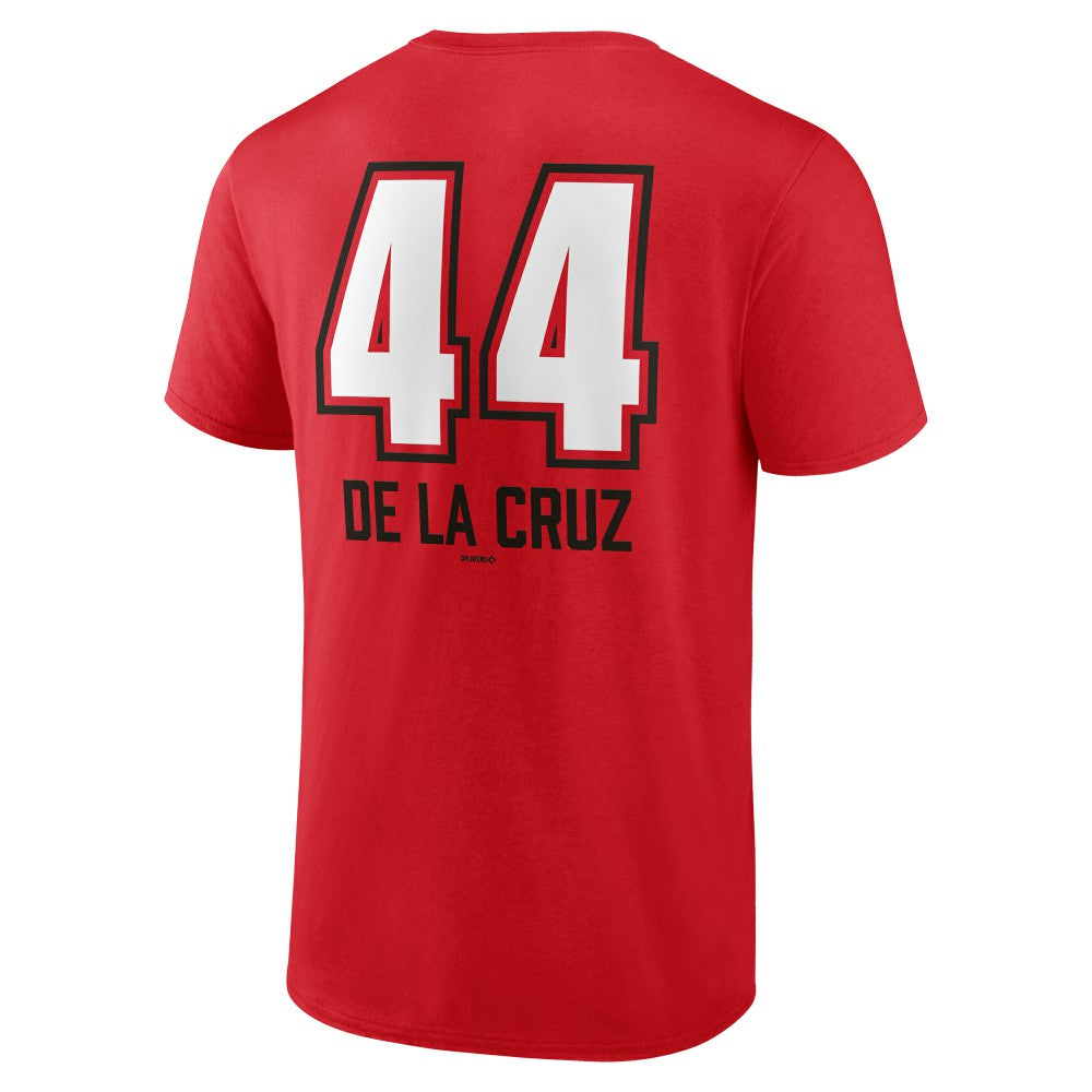 Elly De La Cruz Cincinnati Reds Name & Number Fastball T-Shirt - Red