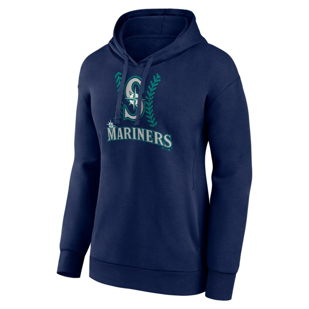 Julio Rodríguez Seattle Mariners Women's Name & Number Fastball Pullover Hoodie - Navy