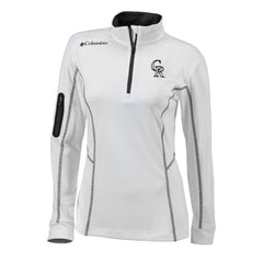 Colorado Rockies Women's Omni-Wick Shotgun Quarter-Zip Pullover Top - White | Columbia