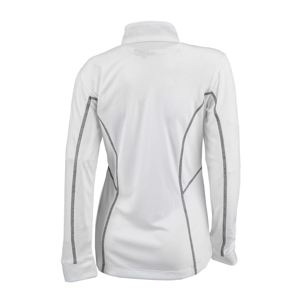 Cincinnati Reds Women's Omni-Wick Shotgun Quarter-Zip Pullover Top - White | Columbia