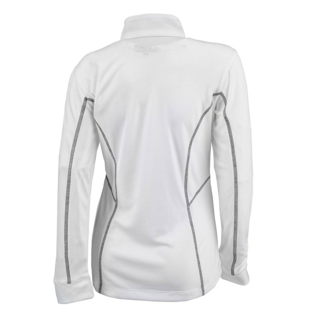 Texas Rangers Women's Omni-Wick Shotgun Quarter-Zip Pullover Top - White | Columbia