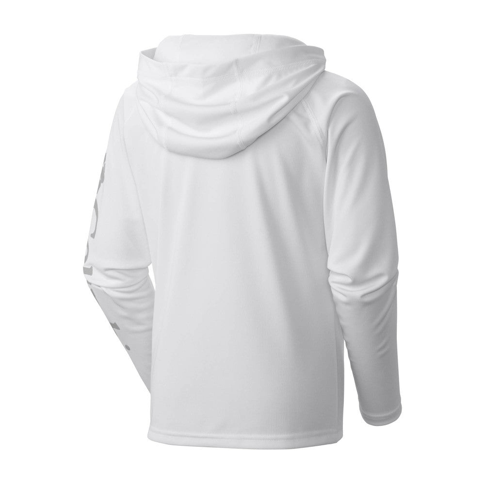 Los Angeles Dodgers Youth Terminal Tackle Long Sleeve Hoodie T-Shirt - White | Columbia
