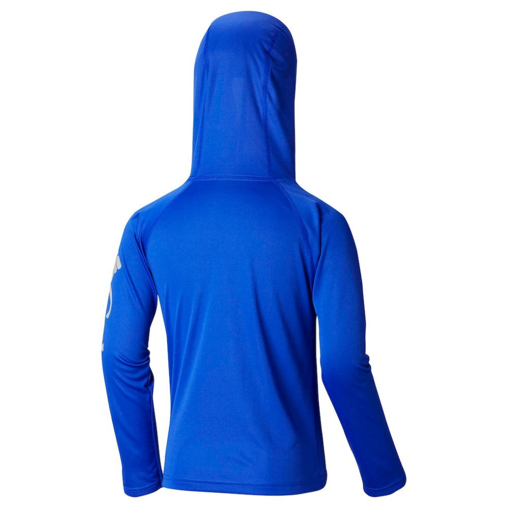 Chicago Cubs Youth Terminal Tackle Long Sleeve Hoodie T-Shirt - Royal | Columbia
