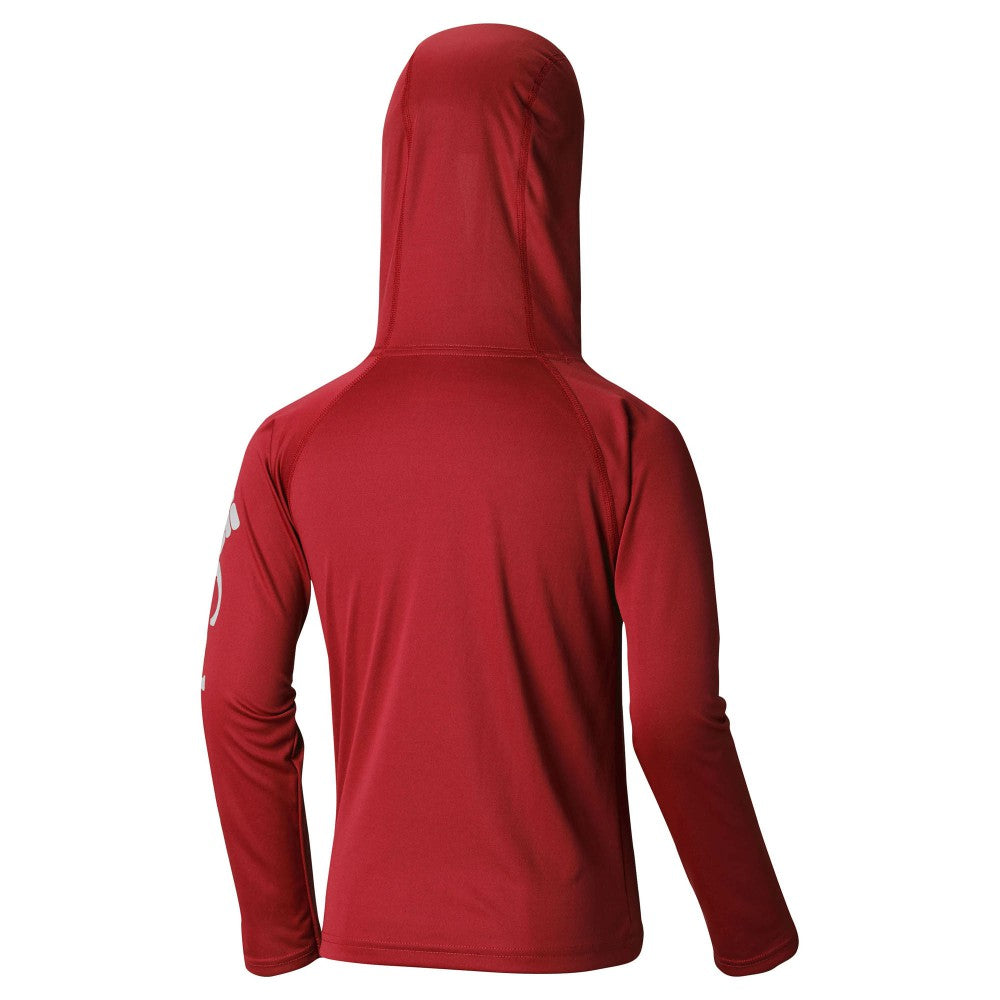 Cleveland Guardians Youth Terminal Tackle Long Sleeve Hoodie T-Shirt - Red | Columbia