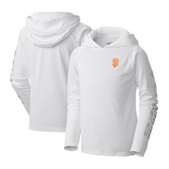 San Francisco Giants Youth Terminal Tackle Long Sleeve Hoodie T-Shirt - White | Columbia