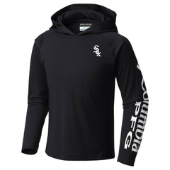Chicago White Sox Youth Terminal Tackle Long Sleeve Hoodie T-Shirt - Black | Columbia