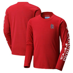 St. Louis Cardinals Youth Terminal Tackle Long Sleeve T-Shirt - Red | Columbia