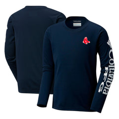 Boston Red Sox Youth Terminal Tackle Long Sleeve T-Shirt - Navy | Columbia
